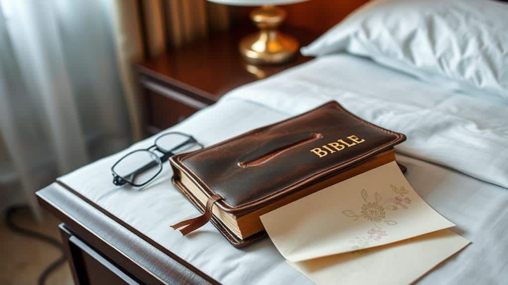 bibles providing hotel comfort